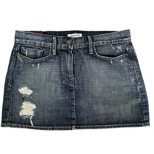 $240 Sinclair Denim Mini Skirt size 25